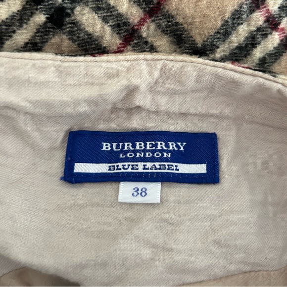 Burberry Plaid Mini Side Slit Skirt 38 - Picture 9 of 9